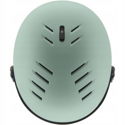 Kask Uvex Wanted Visor Oxid Green Z SZYBĄ Mirror GOLD 54-58cm M
