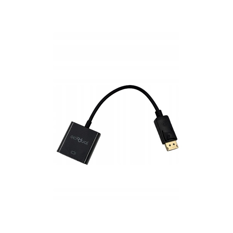 Outlet Adapter Ocidual DisplayPort VGA D-Sub 15 -pinowe uniwersalny czarny