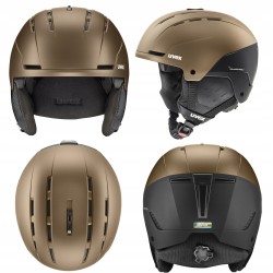 Kask Narciarski UVEX STANCE Black Gold Brown 58-61cm L