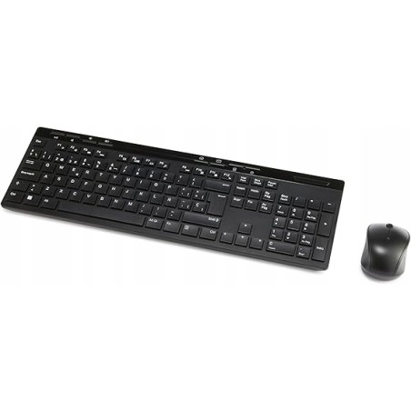 Outlet Zestaw klawiatury i myszy bezprzewodowej Amazon Basics brak adaptera