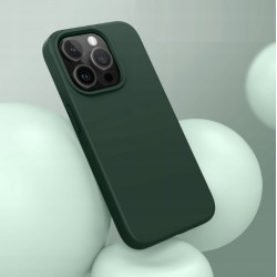 Outlet JETech Silikonowe Etui dla iPhone 15 Pro 6,1 cali Miękkie Zielony