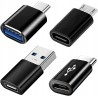 Mepsies Przejściówka Adapter Złączka USB-C USB 3.0 Micro 4szt Plug and Play