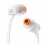 Outlet Słuchawki przewodowe JBL T110 Dokanałowe Białe dł. kabla 1.2 m