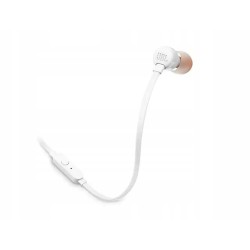 Outlet Słuchawki przewodowe JBL T110 Dokanałowe Białe dł. kabla 1.2 m
