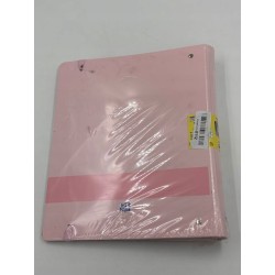 Outlet pastelowo różowy segregator Oxford A4+ naklejki i zestaw kartek