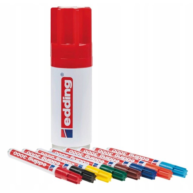 Edding 3000 marker, 1,5 - 3 mm, 8 szt.