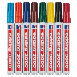 Edding 3000 marker, 1,5 - 3 mm, 8 szt.
