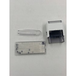 Outlet Mine Kompaktowy stempel do odzieży i książek uniwersalny OPIS