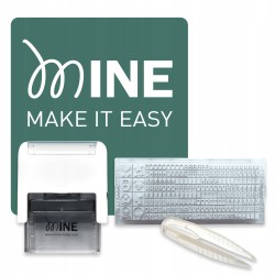 Outlet Mine Kompaktowy stempel do odzieży i książek uniwersalny OPIS