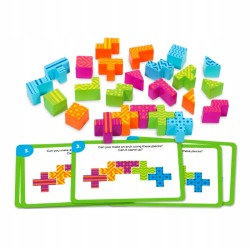 Outlet Klocki Kostki 3D Łamigłówki Zestaw edukacyjny 34 elementy CE