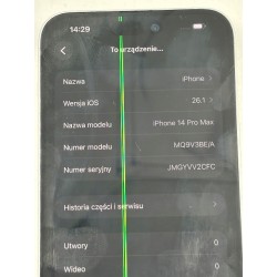 Outlet Smartfon Apple iPhone 14 Pro Max 6 GB / 256 GB 5G Bluetooth OPIS