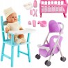 Outlet deao zestaw zabawka mój pierwszy bobas krzesełko łóżeczko lalka opis