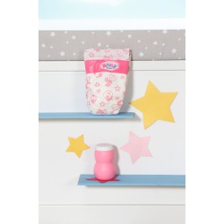 Outlet Przewijak Zapf Baby Born 4 el. dla lalki + pampers i puder różowy CE