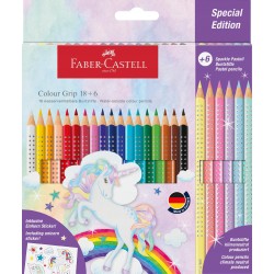 Outlet zestaw kredek ołówkowych do szkoły Faber Castell Unicorn 24szt OPIS