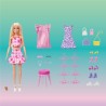 Outlet Lalka modowa Barbie różowa z szafą i akcesoriami 3+ HXD58 garderoba