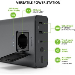 Outlet POWERBANK OMARS 24000 MAH Z GNIAZDEM AC DO LAPTOPA