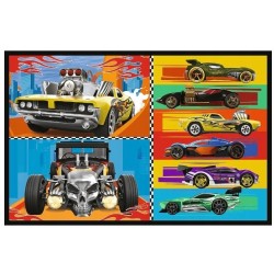 Outlet Puzzle 2x70 elementów Hot Wheels Samochodziki Trefl