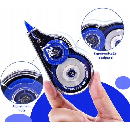 KOREKTOR NA TAŚMIE W KSZTAŁCIE MYSZY 1 SZTUKA 12m x 5mm DO BIURA