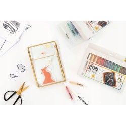 Szablony obrazów Przytulna zima, biały, 9 częściowy