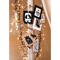 Szablony obrazów Przytulna zima, biały, 9 częściowy