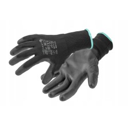 Outlet JAGST rękawice powlekane poliuretanem czarne (12 par/op.) 7 Hogert