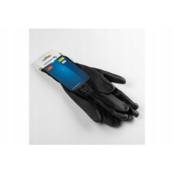 Outlet JAGST rękawice powlekane poliuretanem czarne (12 par/op.) 7 Hogert