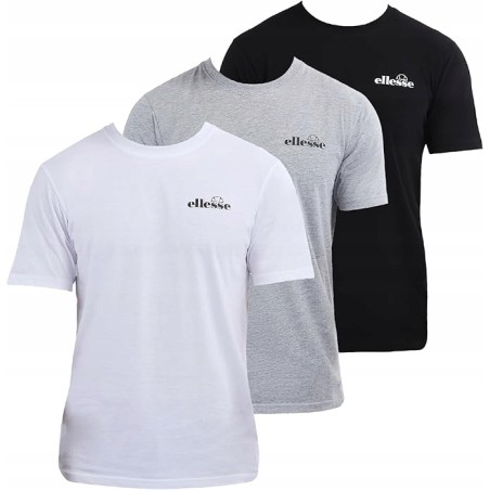 Outlet Ellesse Azzini SHZ22415 męski T-shirt zestaw 3 sztuk r.M regularfit