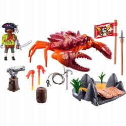 Outlet Playmobil Pirates Walka z ogromnym krabem zestaw z Figurką Pirata