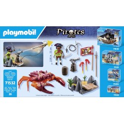 Outlet Playmobil Pirates Walka z ogromnym krabem zestaw z Figurką Pirata