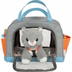 Outlet Zestaw kotek w transporterze weterynarz Small Foot + akcesoria CE