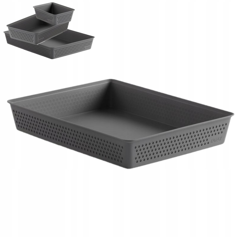 Outlet Koszyk organizer A4 do szuflady biurka pokoju 265 x 350 x 55 mm