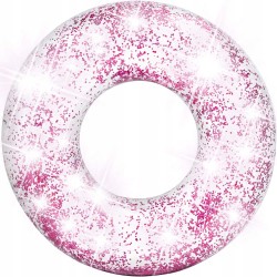 Outlet Koło do pływania z brokatem złote 107cm Intex 56274 max 100 kg