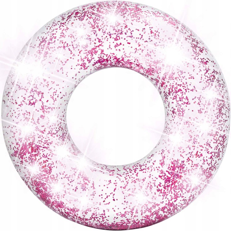 Outlet Koło do pływania z brokatem złote 107cm Intex 56274 max 100 kg