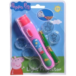 Simba 109262386 Peppa Pig Lampka Projektor świetlny + 6 motywów CE