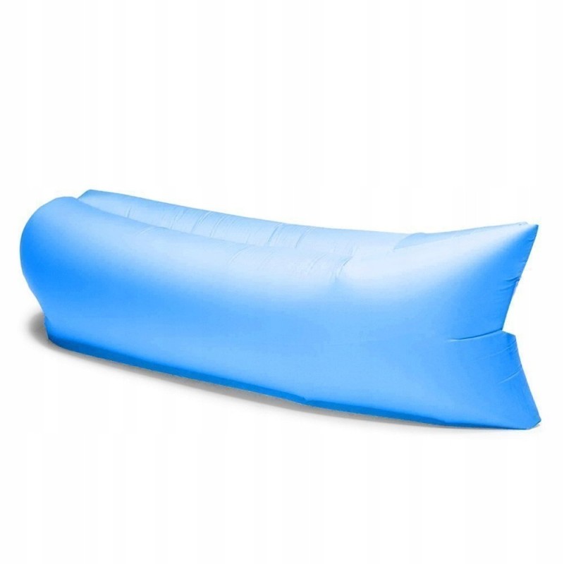 Outlet Materac Nadmuchiwane Powietrza Łóżko niebieski 200 x 65cm max 100 kg