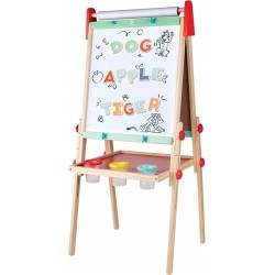 Outlet Magnetyczne literki HAPE drewniane 70szt. 1:1 FSC CE do nauki 3+