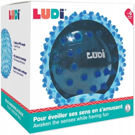 Outlet Piłka Gumowe Ludi niebieski