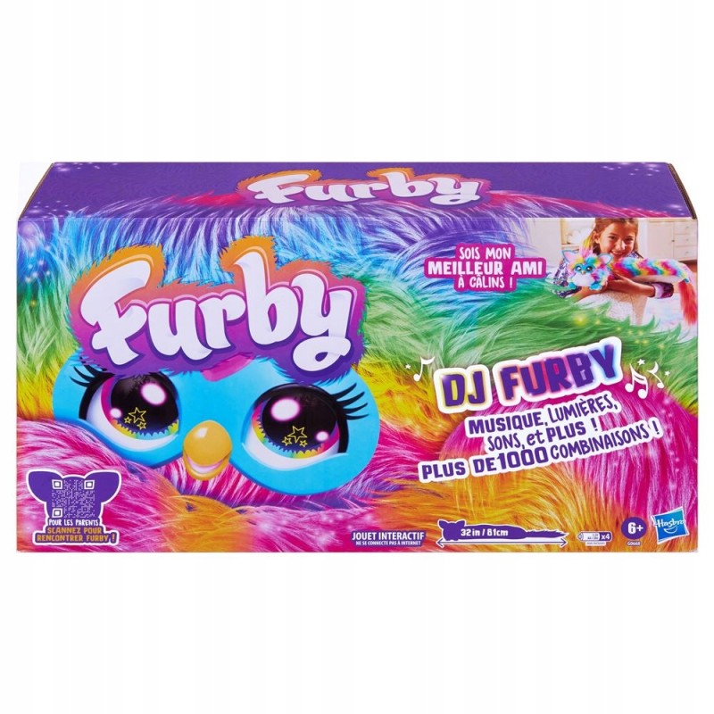 FUR DJ Furby Rainbow - wersja francuska 5 trybów piosenki ćwiczenia muzyka