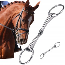 Wędzidło dla konia oliwkowe Covalliero 32177/1 13,5 cm metalowy uniwersalny