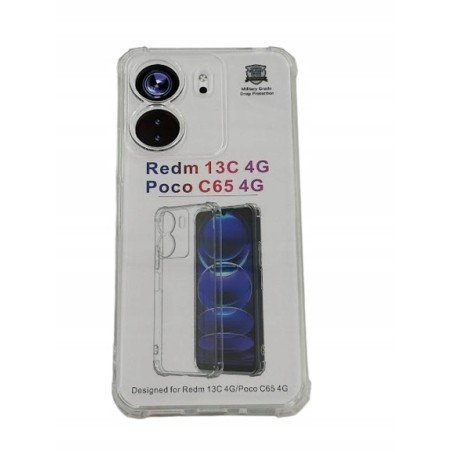 Etui kompatybilne do Redmi 13 C 4G/ Poco C65 4G + 2 szt szkło hartowane