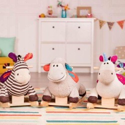 Outlet B.Toys Rodeo Rocker Cleo - Jednorożec na Biegunach różowy drewno