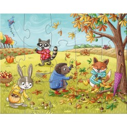 Puzzle HABA 15 elementów Cztery pory roku
