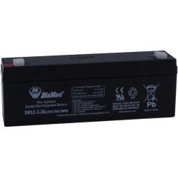 Outlet Diamec Akumulator ołowiowy AGM 12v 2.2Ah F1