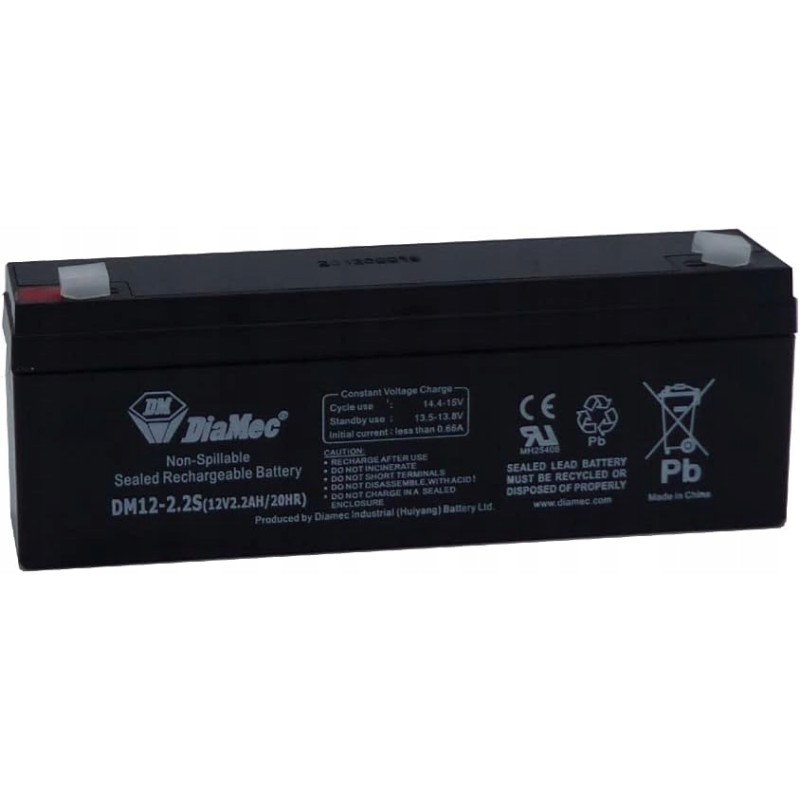 Outlet Diamec Akumulator ołowiowy AGM 12v 2.2Ah F1