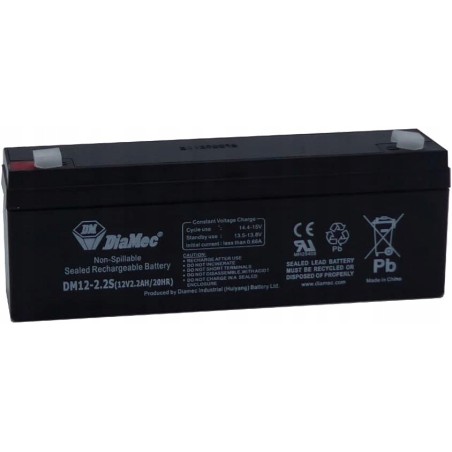 Outlet Diamec Akumulator ołowiowy AGM 12v 2.2Ah F1