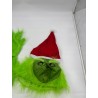 Outlet Zielona lateksowa maska Grincha na Boże Narodzenie 20 x 20 cm