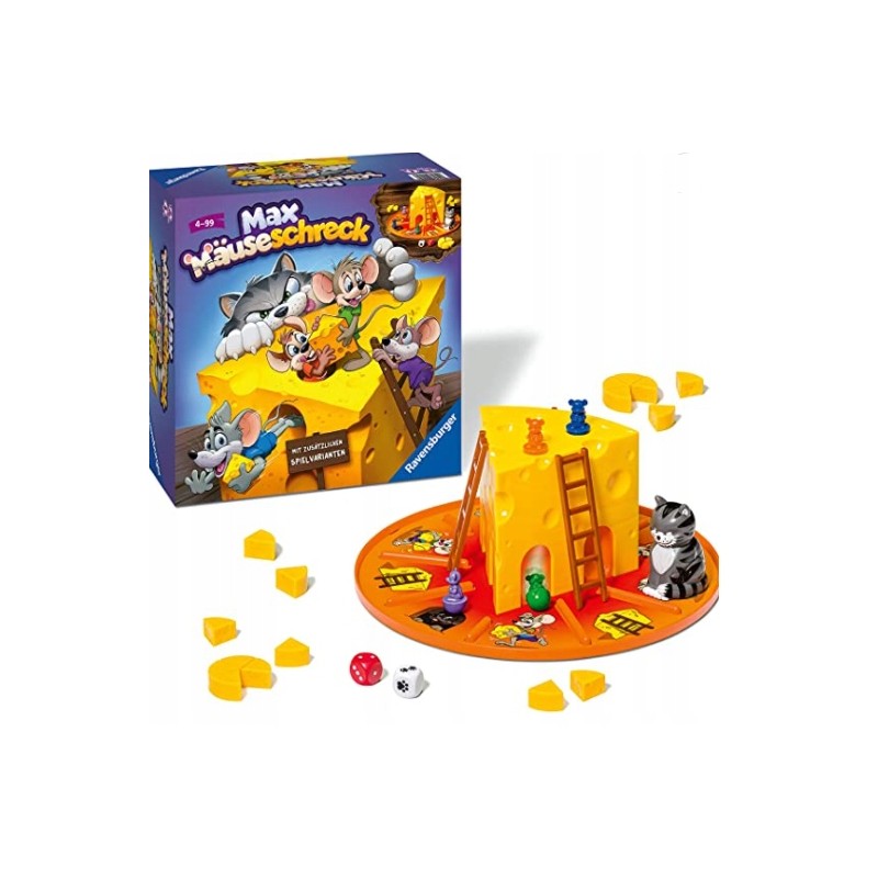 Outlet Gra planszowa Max Mäuseschreck Ravensburger j. niemiecki 2-4 graczy