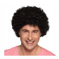 Outlet Boland peruka włosy półdługie czarny kręcone przebranie afro retro