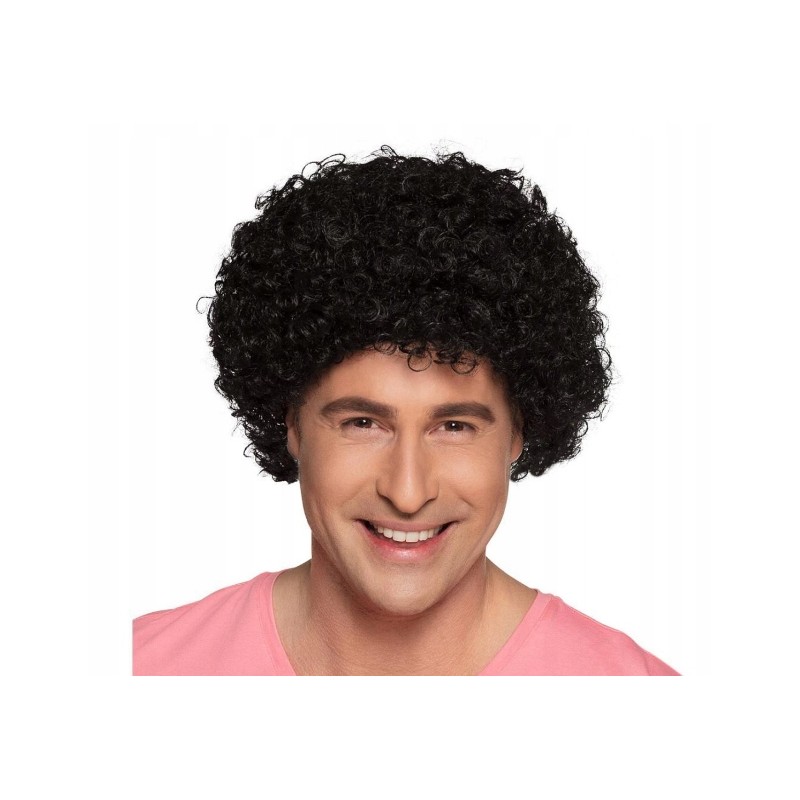 Outlet Boland peruka włosy półdługie czarny kręcone przebranie afro retro