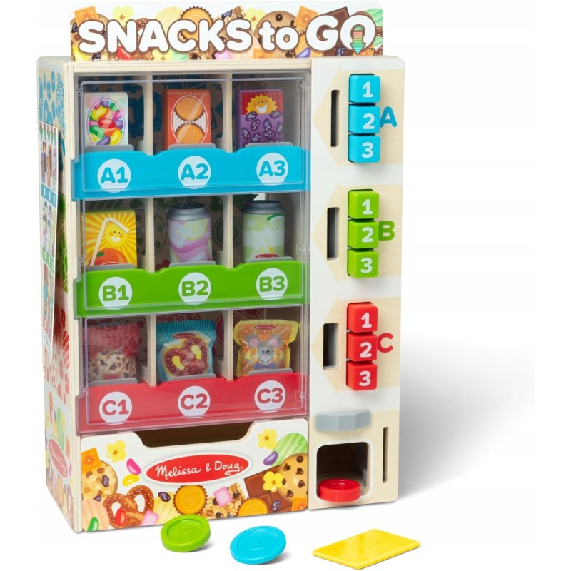 Outlet Drewniany automat z przekąskami Melissa & Doug Snacks to Go
